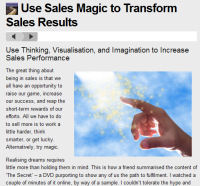 Sales Articles and Sales Training Resources