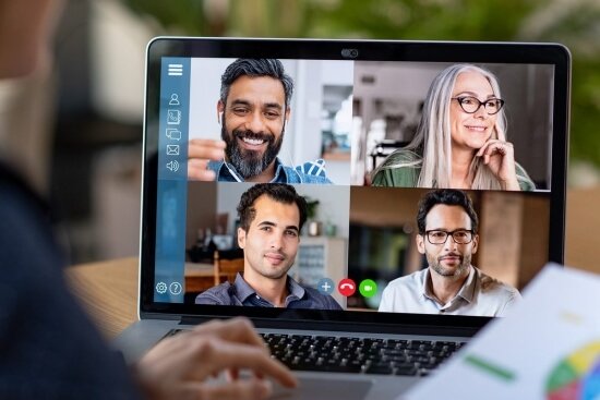 A picture illustrating virtual learning to support a page about our B2B sales training class listings.